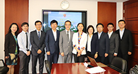 Professor Dennis Ng (fifth from left), etc. meet with delegates from Fudan University